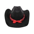thumbnail image 3 of CTM  Cowboy Hat with Paisley Bandana Scarf (Women), 3 of 5