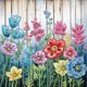 thumbnail image 1 of 5D DIY Con Forma Especial Parcial Flores en La Valla 30x30cm, 1 of 9
