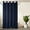 Navy Blue, variant on Cotton Blend No Hook Shower Curtain with Snap in Liner, Hotel Grade Shower Curtains for Bathroom, Water Repellent, White, 71W x74 L