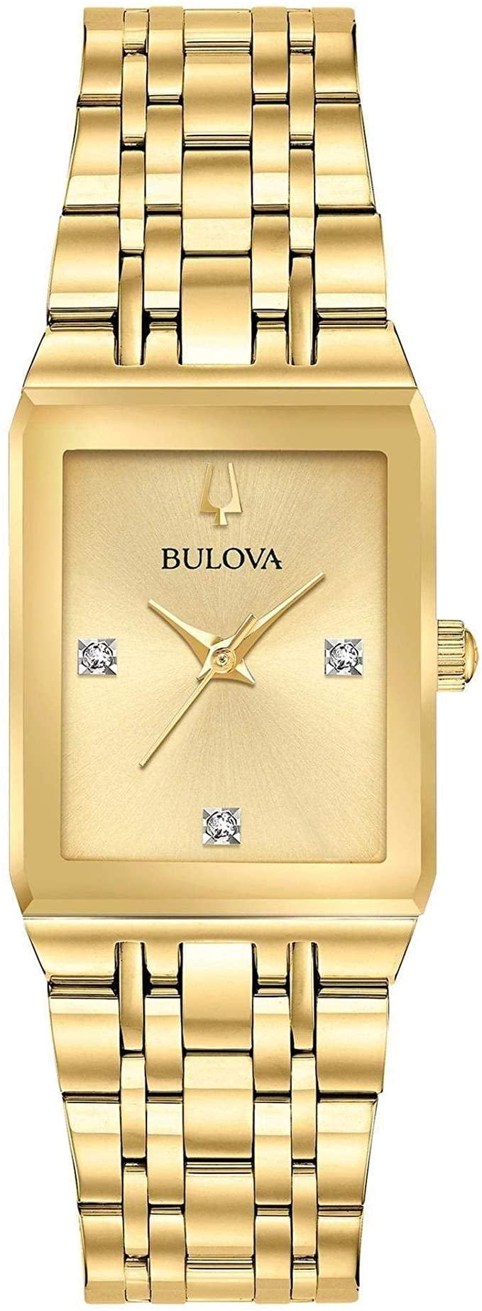 Bulova Bulova Quadra GoldTone Ladies Watch 97P140