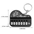 thumbnail image 4 of Miangastore 2Pcs Piano Keychain Mini Piano Keyboard Keyring Instrument Bag Hanging Pendant Charm, 4 of 9