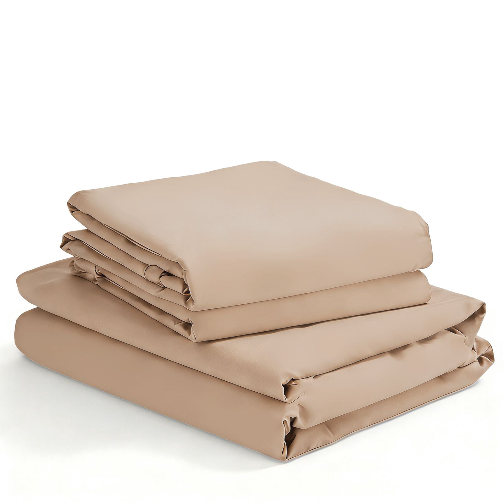 4Pcs Ultra-Soft 85g Sheet and Pillowcase Set, Soft Solid Color, Machine Washable, Suitable For All Seasons, Christmas Comfortable Bedding Set, Available For Single, Double, King, and Queen Beds
