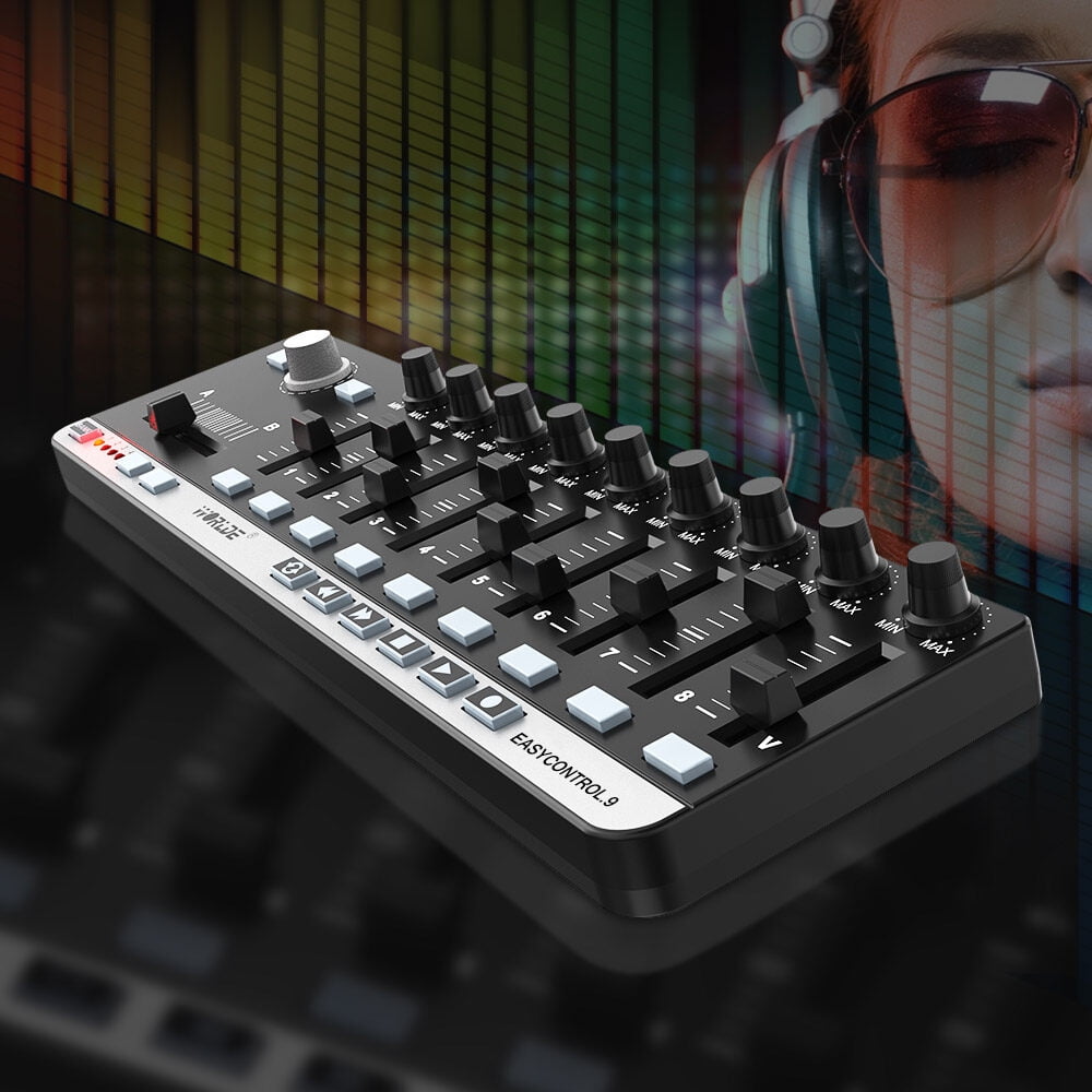 Worlde EasyControl.9 Portable Mini USB 9 Slim-Line Control MIDI Controller
