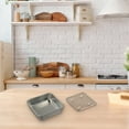 thumbnail image 4 of BUYISI Stainless Steel Baking Pan Roast Turkey Tray With Cooling Rack Kitchen Bbq Cake 15Cm, 4 of 5