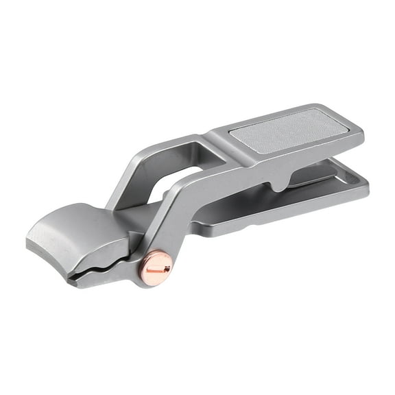 Unique Bargains 1Pc Nail Clippers Portable Nail Tool for Nail Care for Women Stainless Steel Gray