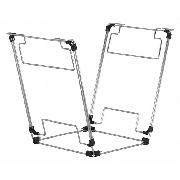 Bag Buddy Adjustable Bag Holder, 141/2 in x 35 in Silver Steel BB99197