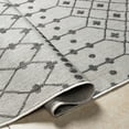 thumbnail image 5 of BoutiqueRugs Lali Bohemian, Transitional Runner Rug - Outdoor Safe - Off White, Charcoal, Medium Gray - 2'7" x 7'3" Runner, 5 of 6