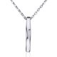 thumbnail image 1 of Collar con colgante rectangular para hombre, cadena cruzada Simple, regalo para enamorados, 2022, 1 of 4