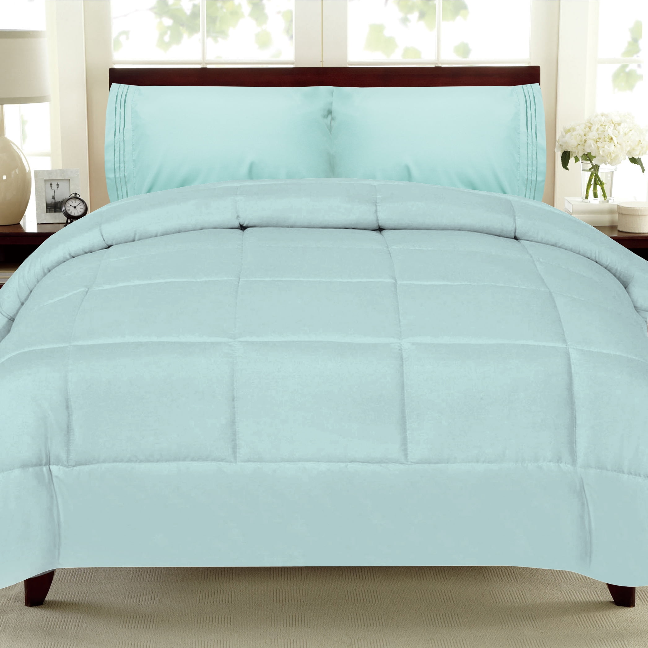 Sweet Home Collection Contemporary 1800 Thread Count 5 Piece Bed-in-a-Bag, Queen
