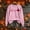 A419 Pink, variant on Trikvn Women's Cute Pumpkin Maple Leaf Graphic Sweatshirts Long Sleeve Crewneck Pullover Tops Casual Fall Autumn Thanksgiving Shirts Novelty Holiday Streetwear