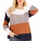thumbnail image 5 of Suéteres para mujer Suéteres de otoño Cuello redondo Moda Manga larga Color a juego Tops sueltos Blusa de punto Odeerbi  ODB-5, 5 of 5