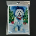 thumbnail image 3 of Old English Sheepdog Christmas Greeting Cards Pack of 8 7 in x 5 in, 3 of 3