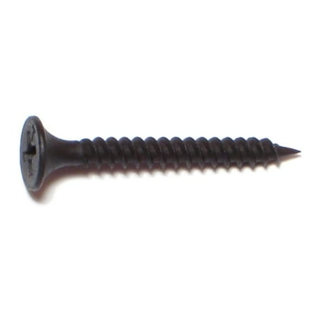 

#6 x 1-1/4 Black Phosphate Steel Fine Thread Phillips Bugle Head Drywall Screws DWSCR-089