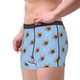 thumbnail image 2 of Balery Brown French Bulldog Calzoncillos bóxer para hombre, ropa interior de algodón suave y transpirable con cinturilla de nailon-Large, 2 of 5