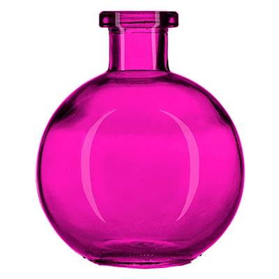 Esque Vase Candle - FUCHSIA 8.5 Ounce Ball Glass Vase - Courtneys Candles