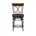 thumbnail image 5 of Linon Home Decor Onyx Big & Tall 360 Swivel Metal and Wood Scroll Counter Stool Bronze, 5 of 5