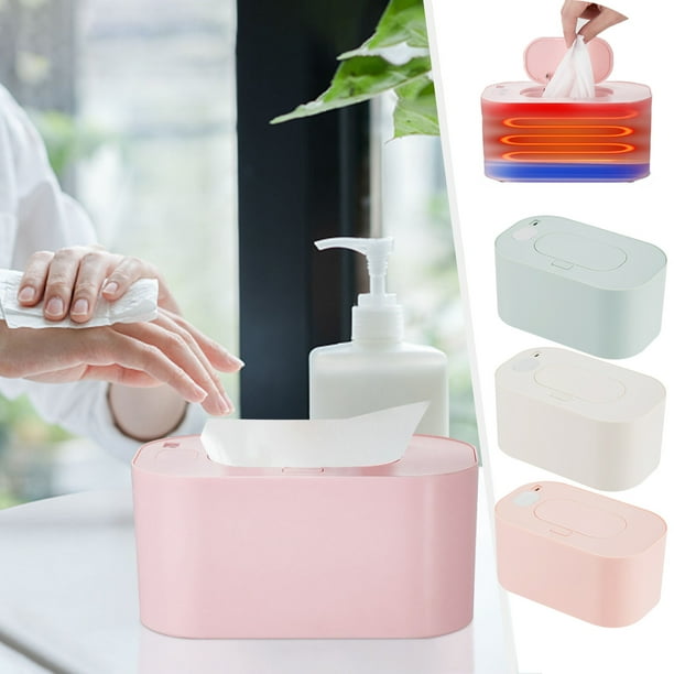 Calentador de Toallas Húmedas para Bebés, Temperatura Constante, Dispensador Portátil de Toallas Húmedas, Temperatura Ajustable a 54 °C, Gran Capacidad para 80 Toallitas, Material Sin Bpa, C
