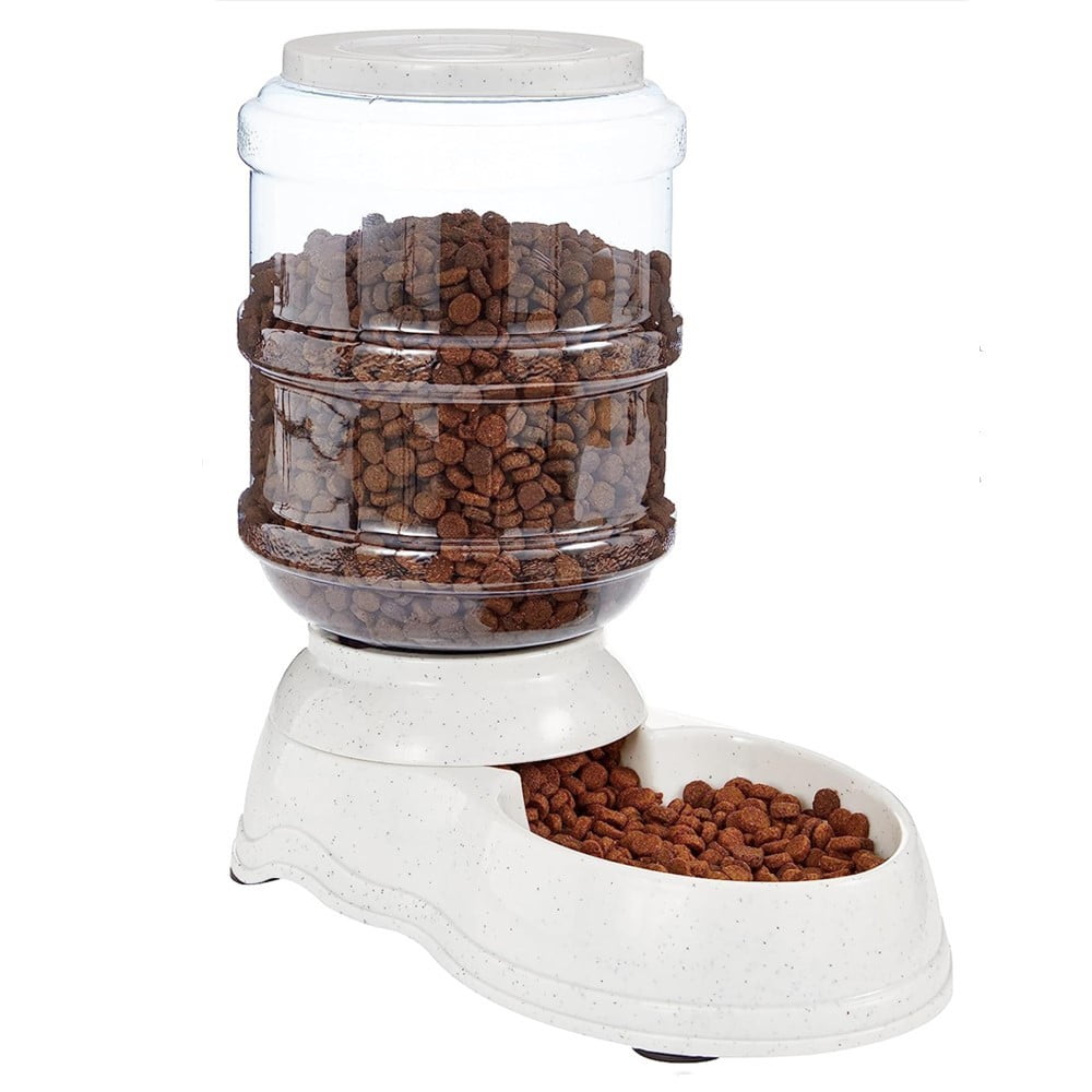 Automatic Dog Cat Feeder and Water Dispenser,Gravity Pet Feeder and
