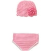 Newborn Baby Crochet Pink Flower Photo Opp 2Pc Set