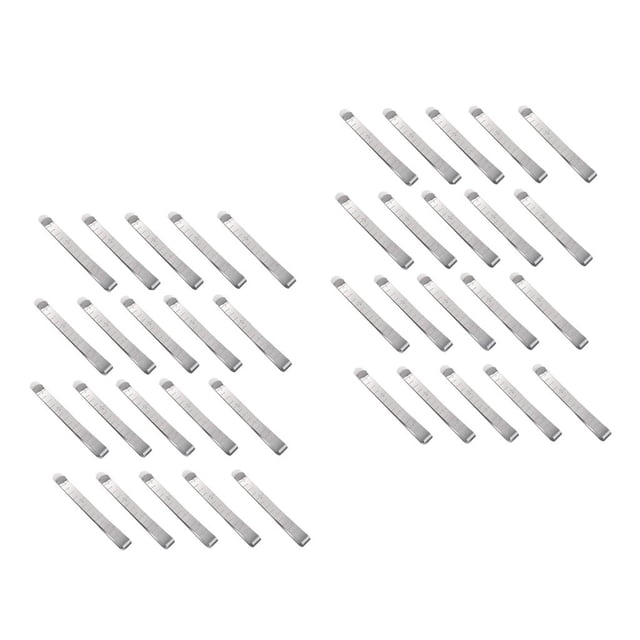 GUOOL Pack of 40 Alloy Sewing Clips Hemming Clips 3 inches Measurement Ruler