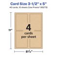 thumbnail image 5 of Avery Printable Postcards, 3.5" x 5", Kraft Brown, 40ct, 5 of 8