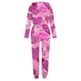 thumbnail image 4 of FAVIPT Women's Sweat Suits 2 Piece Lounge Hoodie Sweatsuit Sets Valentines Day Heart Print Long Sleeve and Pants Athletic Tracksuit 2025 Outfits Jogger Sets Pink,XL, 4 of 5
