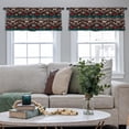 thumbnail image 4 of LALILO Kitchen Curtain Valance Tribal Art Boho Ethnic Rod Pocket Window Curtain 52"x 18" Set of 2, 4 of 5