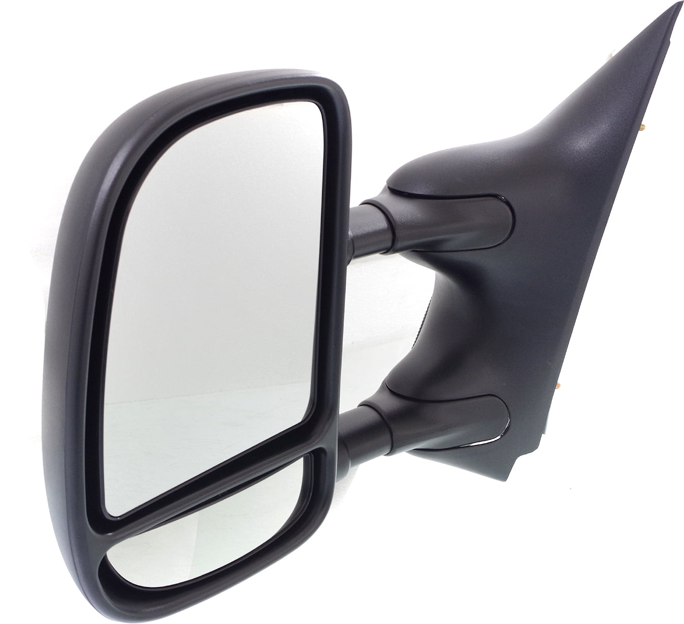 Kool Vue Towing Mirror Compatible With 2009-2014 Ford E-450 Super Duty E-350 Left Driver Side w/ Blind Spot Corner Glass Textured Black