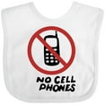 thumbnail image 3 of Inktastic No Phones Boys or Girls Baby Bib, 3 of 4