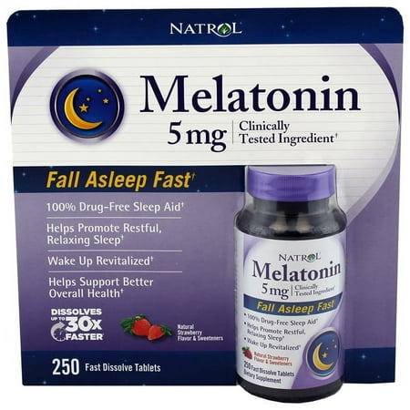 Natrol® Melatonin 5 mg  250 Fast Dissolve Tablets