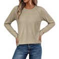 thumbnail image 7 of MexChoioe Womens Long Sleeve Tops Basic Tees Summer Outfits Early Fall Fashion Tunic Dressy Casual Blouses Trendy Sweatshirt for Women, 7 of 7