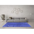 thumbnail image 3 of Ahgly Company Machine Washable Indoor Rectangle Abstract Blue Modern Area Rugs, 5' x 7', 3 of 4