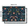thumbnail image 5 of Pioneer Flower Floral Print Pattern Summer Placemats Table Placemats Set Of 6-Linen Kitchen Washable Placemats Table Mats 12x18 Inch Non-Slip Heat Resistant, 5 of 5
