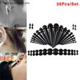 thumbnail image 2 of horizonelectronic 36Pcs Kit De Estiramiento De Medidor De Oreja Acrílico Tapers Flesh Tunnels Plug Body, 2 of 4
