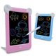 thumbnail image 1 of PHYLES Bunte Schreibtafel, 3-12 Jahre Alte Kinder tablero de escritura, tablero de graffiti Enthält 10 Schablonen, 4 Zeichenstifte, 1 Reinigungstuch, Tolle Idee für Lernspielzeug und Geburtstagsgeschenk, (Rosa) Ormromra LN-1923, 1 of 7