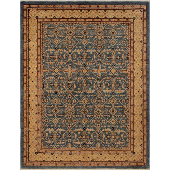 Peshawar Raylee Lt. Blue/Gold Rug, 6'0" x 8'0"