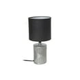 thumbnail image 1 of Ceramic Table Lamp With Shade Equator Silver, 1 of 3