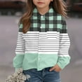 thumbnail image 4 of Makaor Button up Shirt Girls Boys Long Sleeve Collared Tops Plaid Pullover Tees Casual Fall Fashion Outfits, 4 of 6