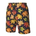 thumbnail image 4 of Pofeuu Colorful Maple Leaves Prin Men's Swim Trunks Quick Dry Bathing Suit Swimming Board Shorts Mesh Lining Beach Swimwear-XX-Large, 4 of 6