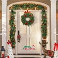 thumbnail image 5 of Triani 24Pcs Velvet Christmas Tree Bows with Tie 5 x 7 Inch Width Velvet Christmas Bows Vintage Wreath Bow Easy Hanging for Window Stairs Xmas Decoration(Green), 5 of 7