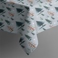 thumbnail image 3 of Light Blue Christmas Tree Pattern Rectangle Tablecloth 60"x84",Waterproof Polyester Rectangle Table Cloth, Wipeable Spillproof Polyester Tablecloth for Dining, Camping, Indoor and Outdoor, 3 of 5