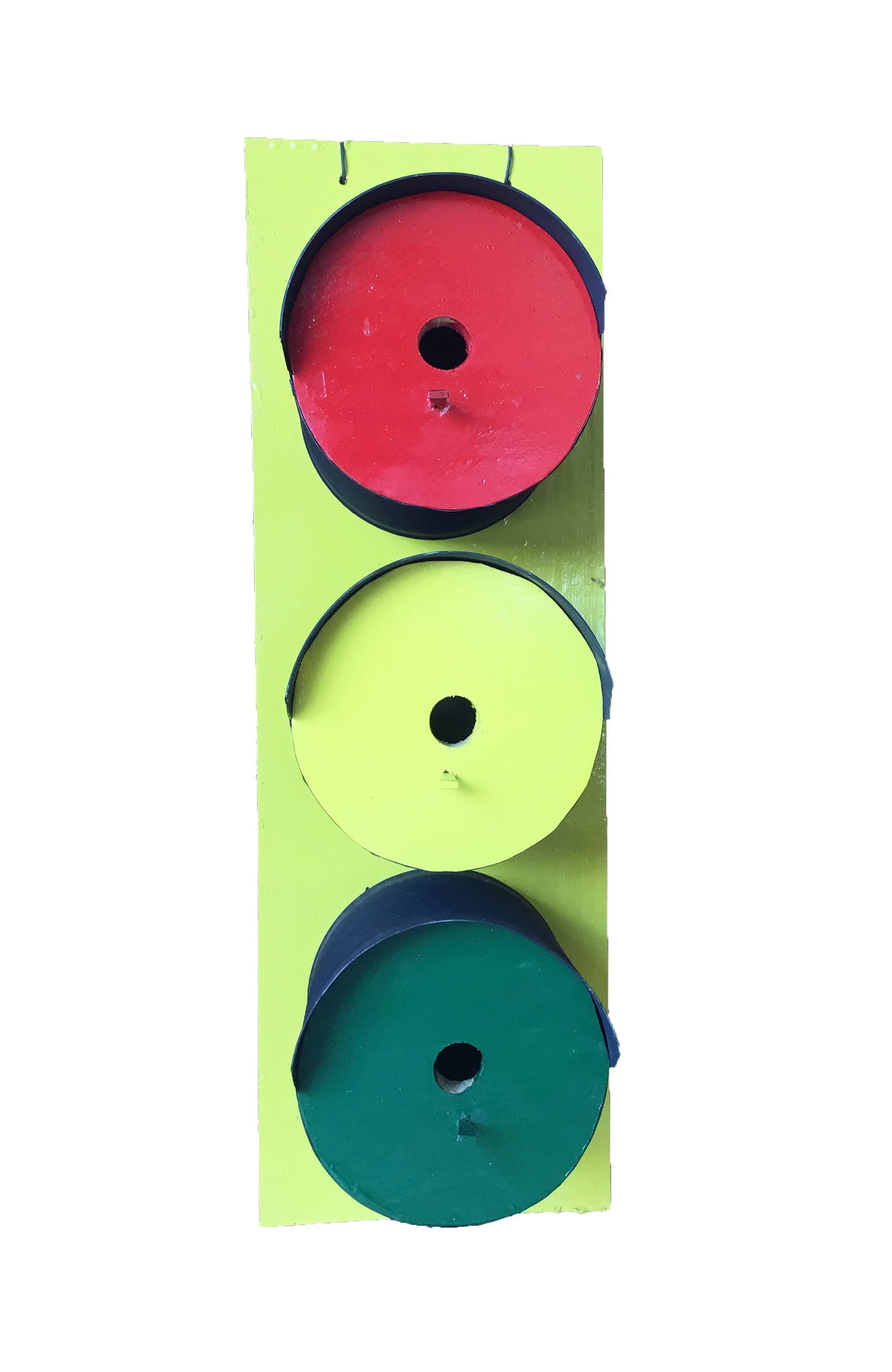 Pine Wood Traffic Light Bird House