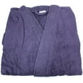 thumbnail image 2 of Women's Cotton Terry Cloth Long Sleeve Bathrobe - Soft Short Length Robe, 2 of 3