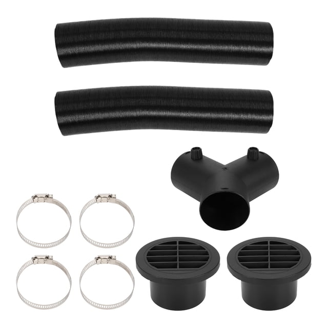 Kit de tubo de calefacción para automóviles Unique Bargains con cubierta de salida de aire redonda y conector de tubo en Y