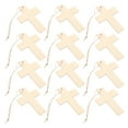 thumbnail image 5 of Raindrops Beige Wooden Cross Cutouts, 40 Pieces for Crafting, Home Decoration, Scrapbooking, Projects, and Uses, 5 of 8