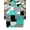 33x122cmTable Runner, variant on Aqua Turquoise Black Grey Patchwork Abstract Art Table Runner Home Wedding Table Mat Centerpieces Decoration Dining Tablecloth