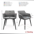 thumbnail image 2 of Silla Sillon Ejecutiva de visita Alassio Gris I Seating Base fija, 2 of 6