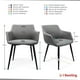 thumbnail image 2 of Silla Sillon Ejecutiva de visita Alassio Gris I Seating Base fija, 2 of 6