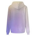 thumbnail image 3 of Drses Long Sleeve Womens Tops Women Casual Long Sleeve Loose Fashion Pockets Gradient Printed Hooded Sweatshirts Women's sweatshirts, 3 of 4