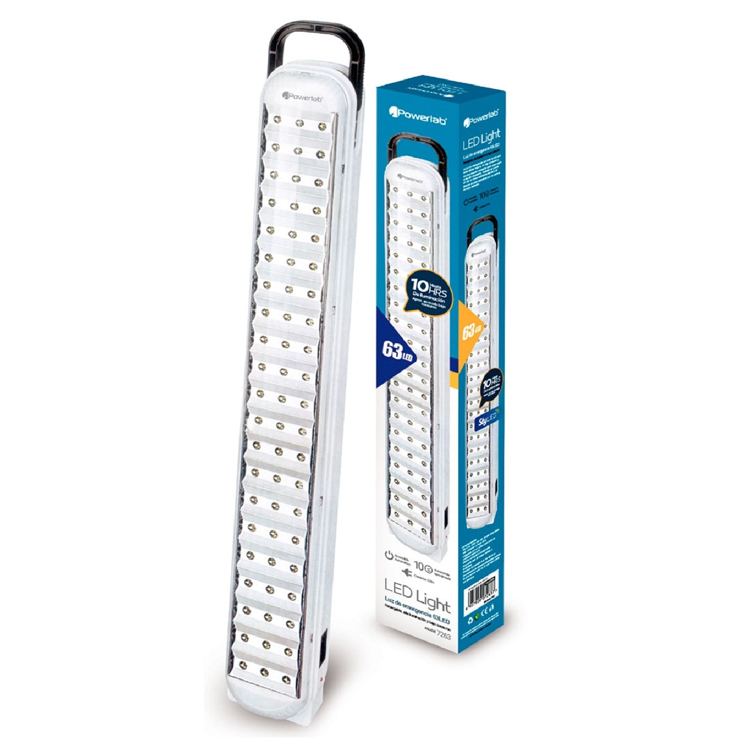 Lámpara Emergencia Powerlab 63 Led Recargable